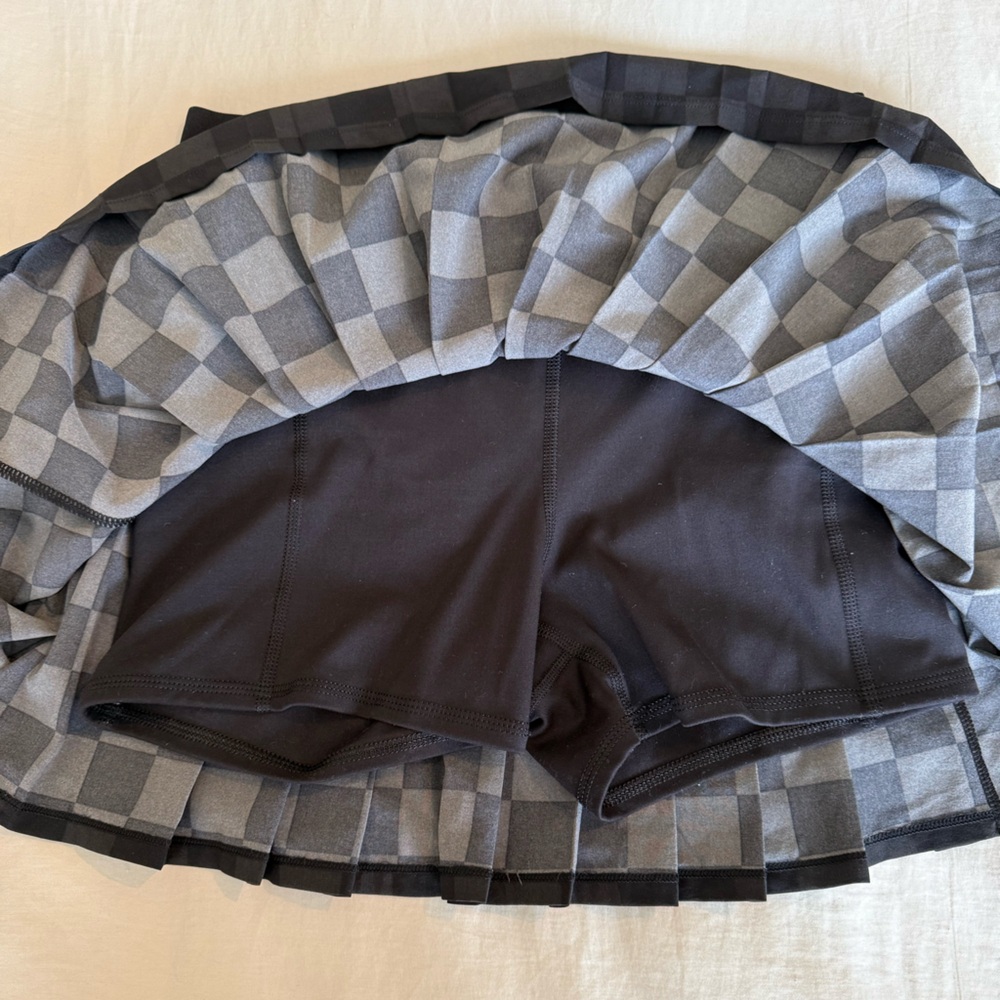 JoyLab Black Checkered Tennis Skirt - Picture 2 of 3